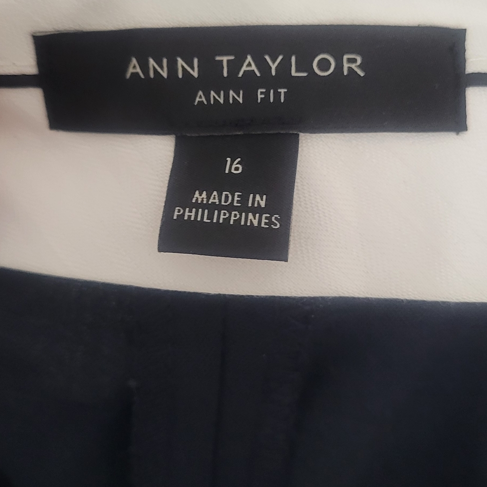 Ann Taylor Ann Fit Pants In Navy Size 16